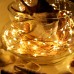FOXNOV LED String Lights, Christmas Lights 12 M/40 Ft, 120 Leds, Warm White Décor Rope Lights for Christmas, Holiday Decoration, Indoor, Outdoor, Wedding, Party
